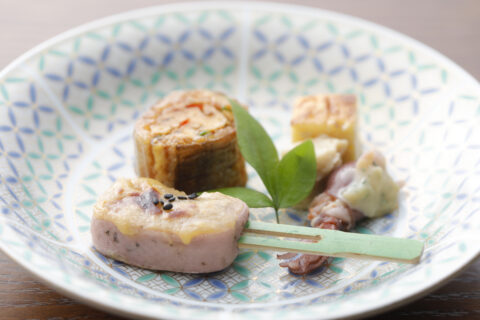 焼物・太刀魚けんちん豆腐と生麩田楽