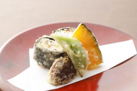 揚物・鰻と豆腐の挟み揚げ